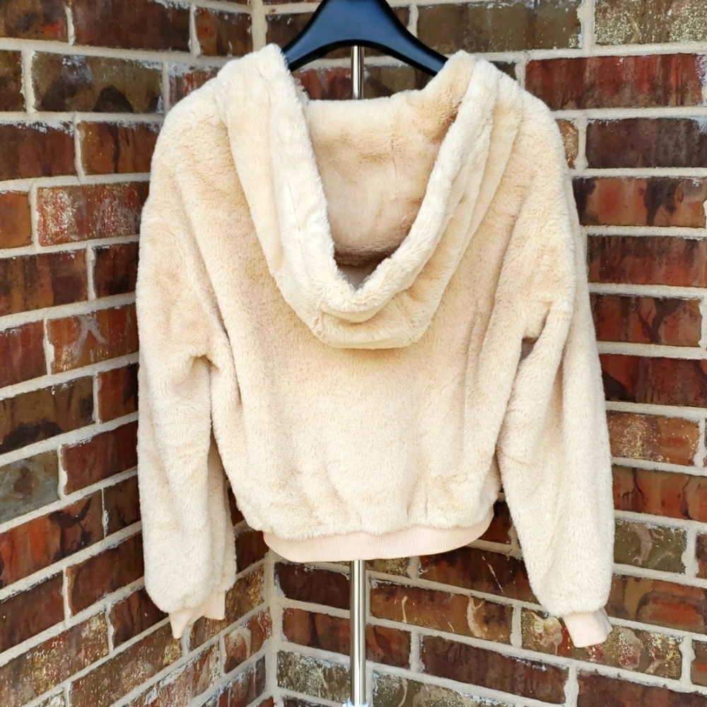 Fuzzy Hooded Jacket - Picture 2 of 4